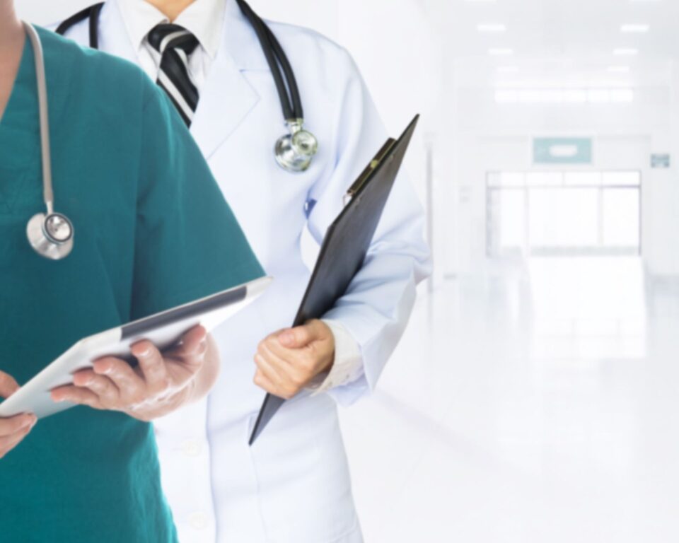 medical professionals in the hospital setting