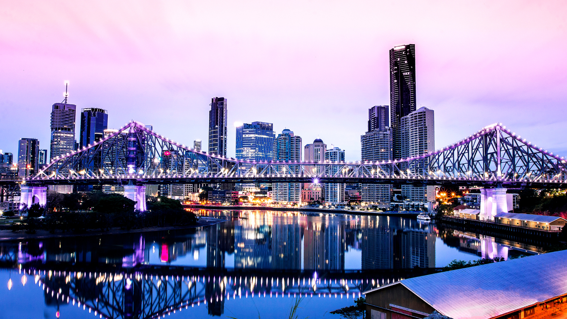 Brisbane evening view